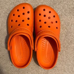 Orange Crocs